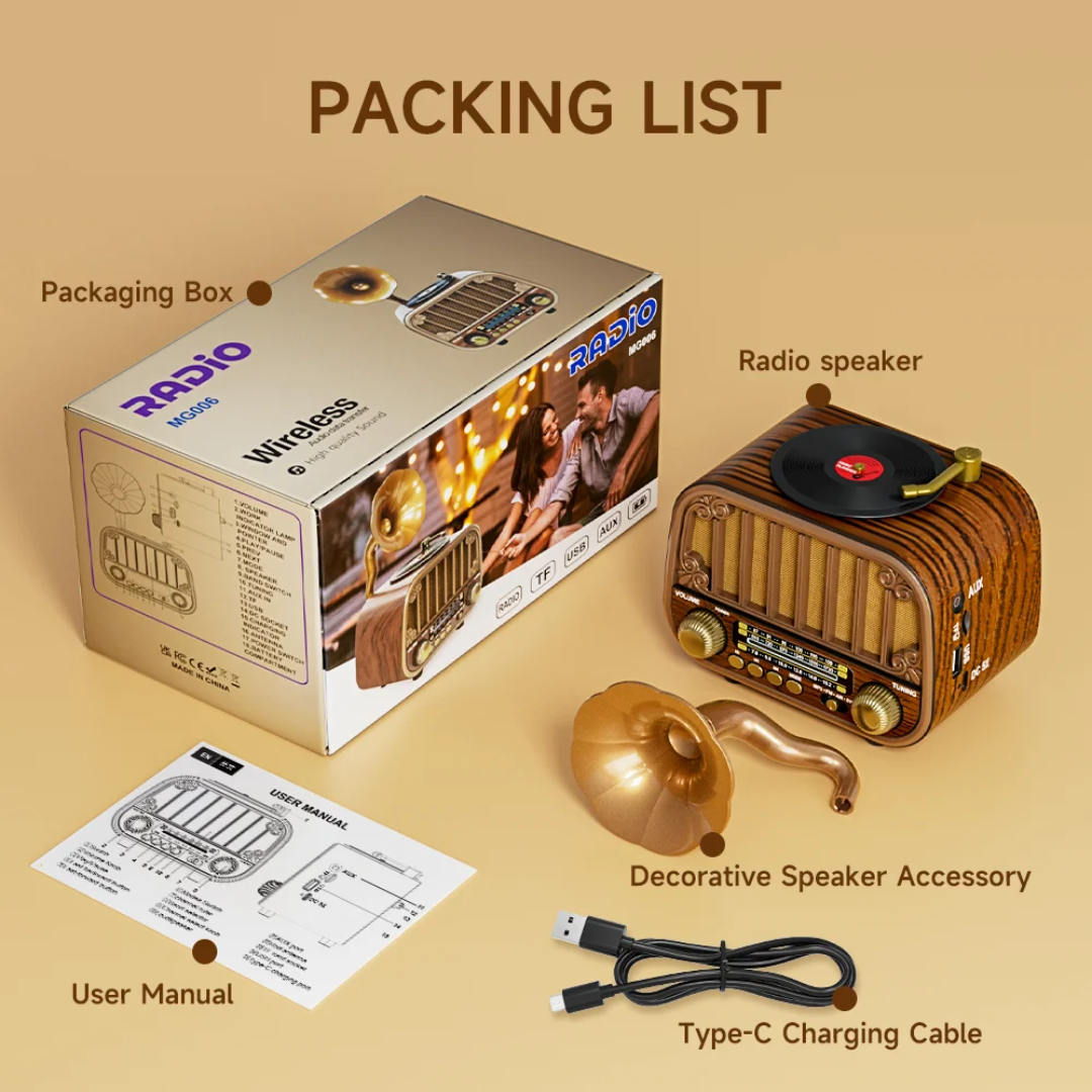 VintageWave Radio Bluetooth